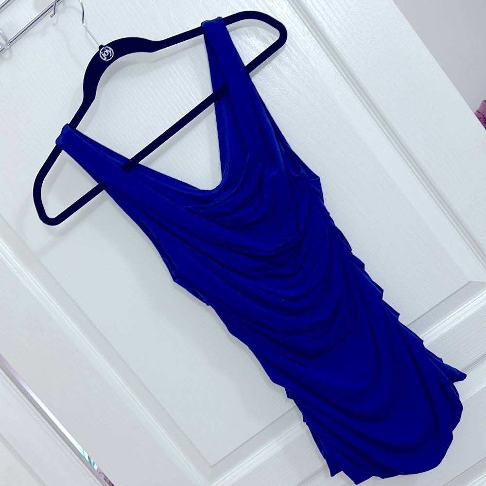 Express Deep Blue Lined Tank Top Sz Small